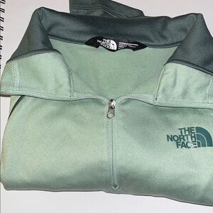The North Face Mint Green Half-Zip Top